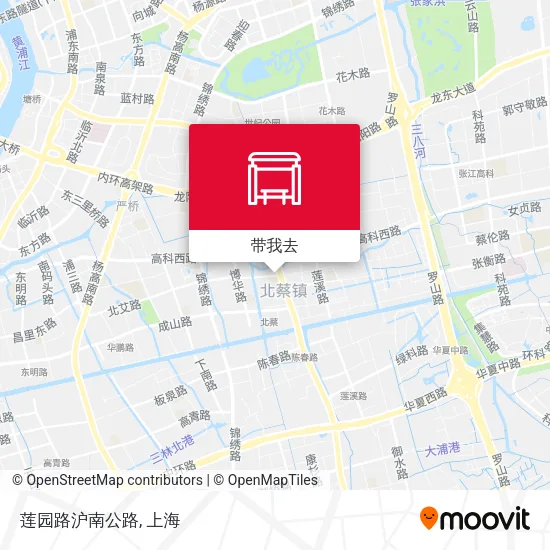莲园路沪南公路地图