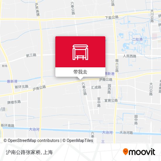 沪南公路张家桥地图