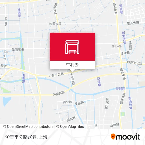 沪青平公路赵巷地图
