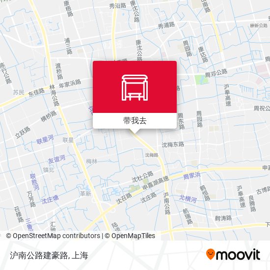 沪南公路建豪路地图