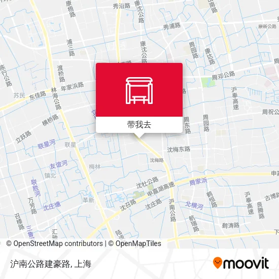 沪南公路建豪路地图