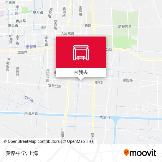 黄路中学地图