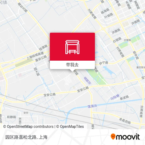 园区路嘉松北路地图
