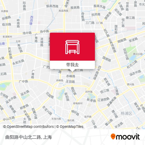 曲阳路中山北二路地图