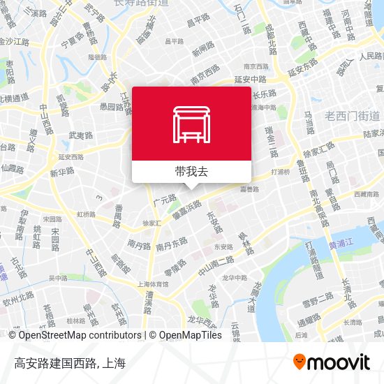 高安路建国西路地图