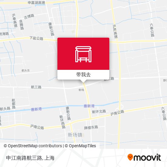 申江南路航三路地图