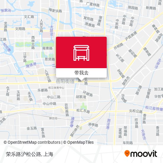荣乐路沪松公路地图