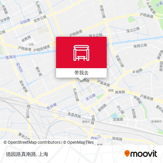 德园路真南路地图