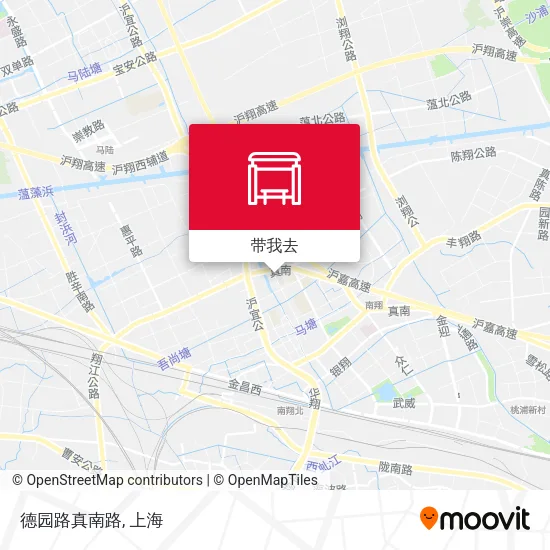 德园路真南路地图