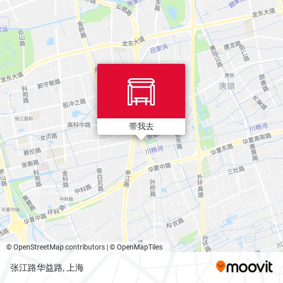 张江路华益路地图