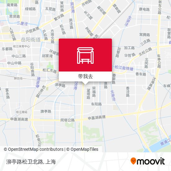 泖亭路松卫北路地图