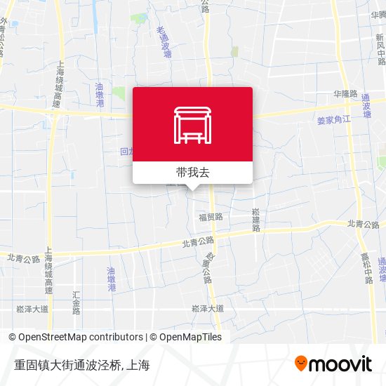 重固镇大街通波泾桥地图