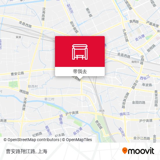 曹安路翔江路地图