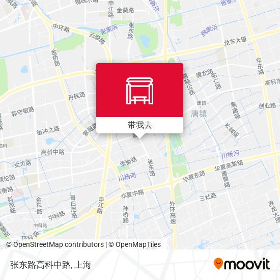 张东路高科中路地图