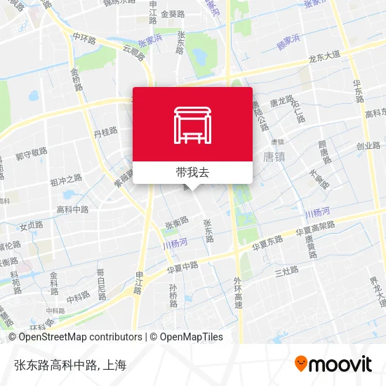 张东路高科中路地图