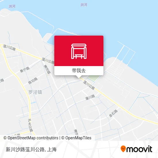 新川沙路蕰川公路地图