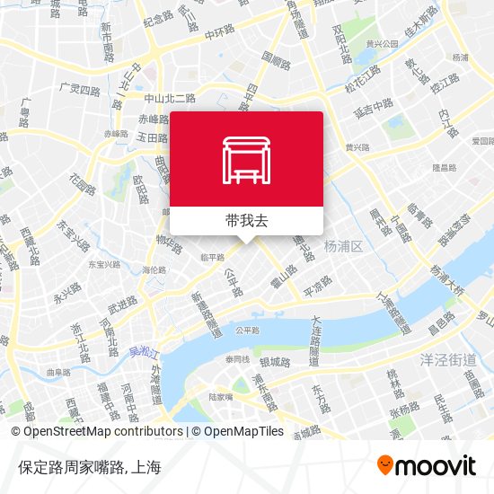 保定路周家嘴路地图