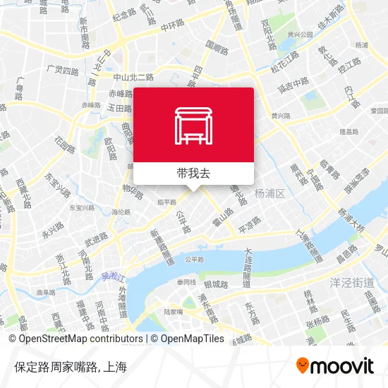 保定路周家嘴路地图