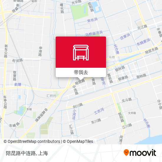 陪昆路中连路地图