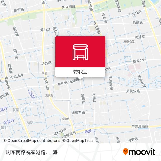 周东南路祝家港路地图