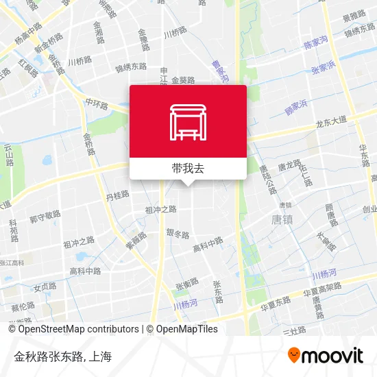 金秋路张东路地图