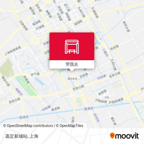 嘉定新城站地图