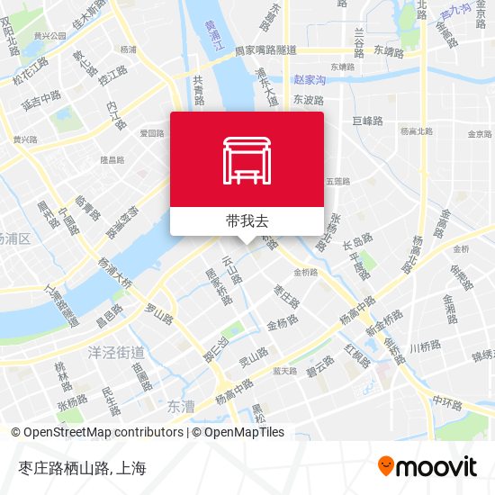 枣庄路栖山路地图