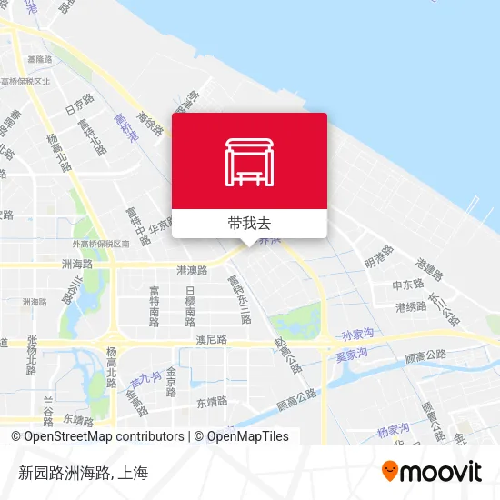 新园路洲海路地图