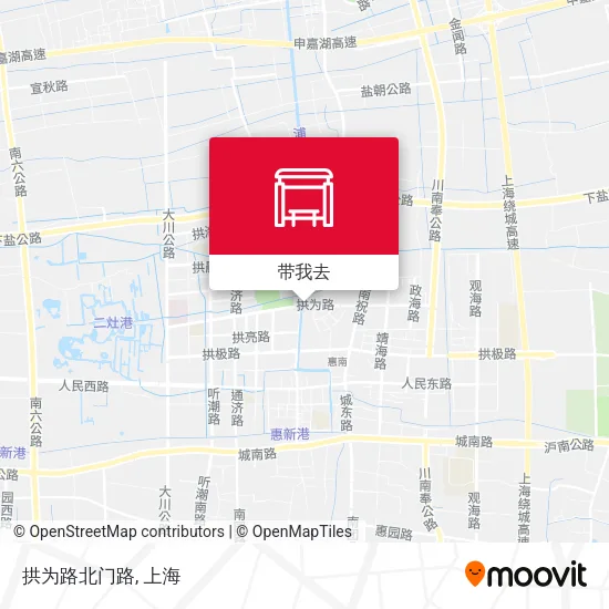拱为路北门路地图
