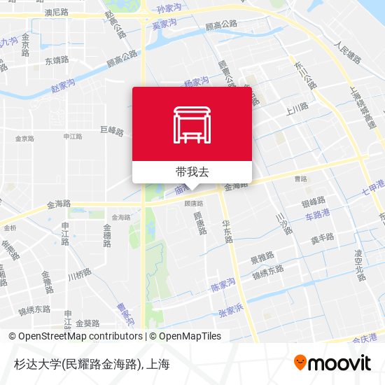 杉达大学(民耀路金海路)地图