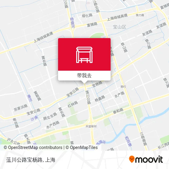 蕰川公路宝杨路地图