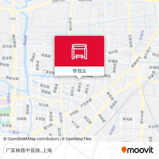 广富林路中辰路地图