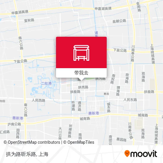 拱为路听乐路地图