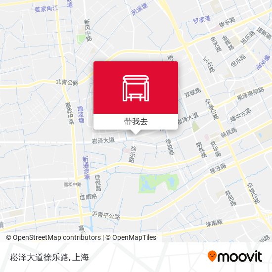 崧泽大道徐乐路地图