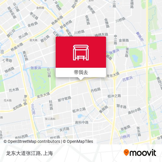 龙东大道张江路地图