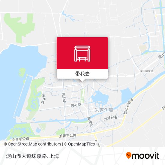淀山湖大道珠溪路地图