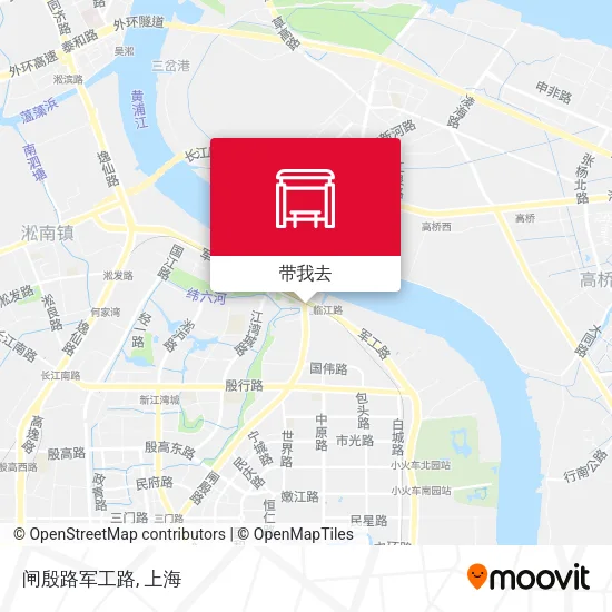 闸殷路军工路地图