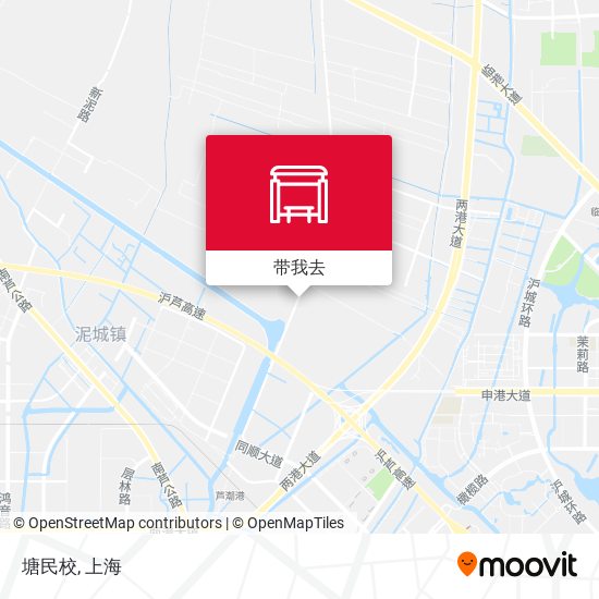 塘民校地图