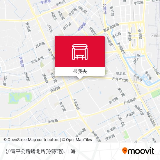 沪青平公路蟠龙路(谢家宅)地图