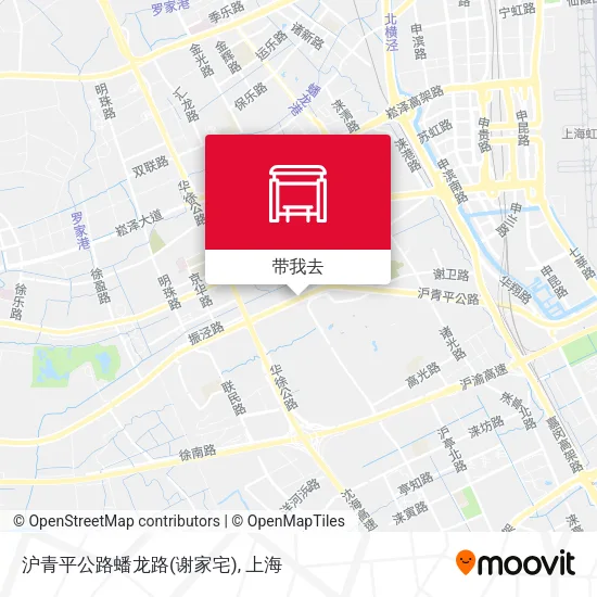 沪青平公路蟠龙路(谢家宅)地图