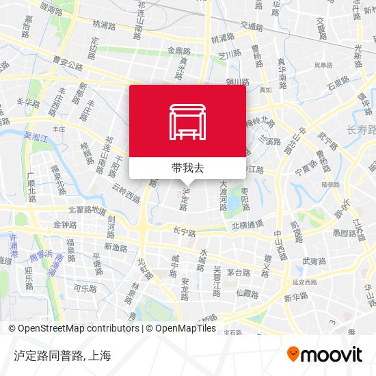 泸定路同普路地图