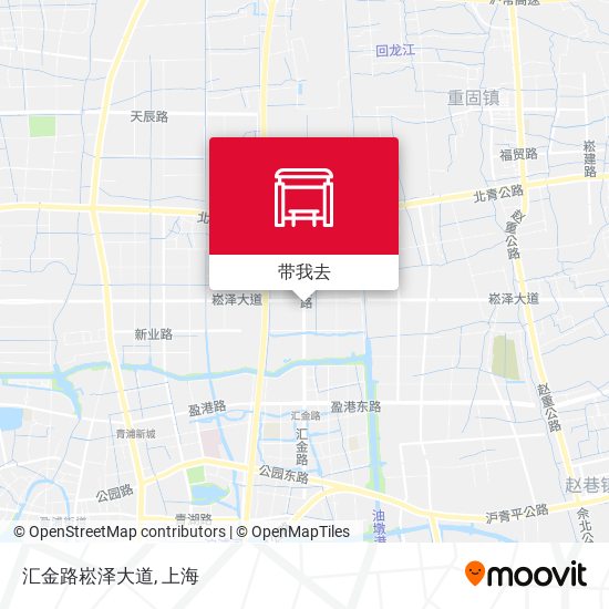 汇金路崧泽大道地图