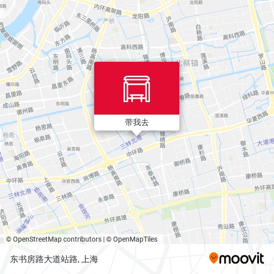 东书房路大道站路地图
