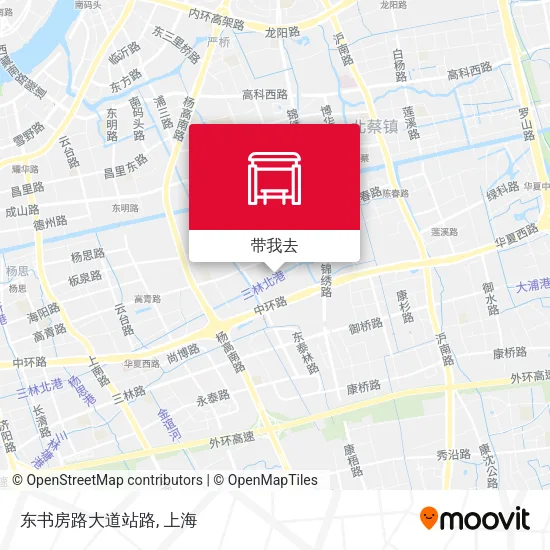 东书房路大道站路地图