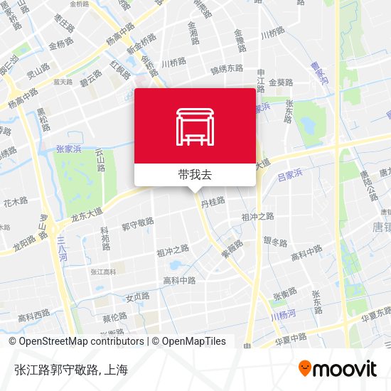 张江路郭守敬路地图