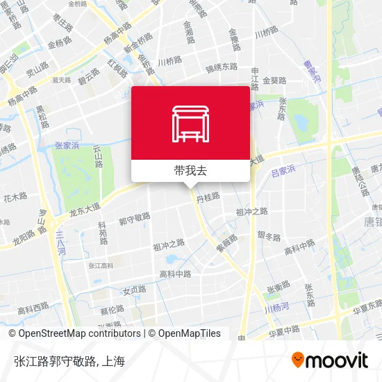 张江路郭守敬路地图
