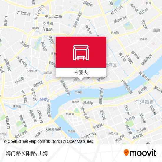 海门路长阳路地图