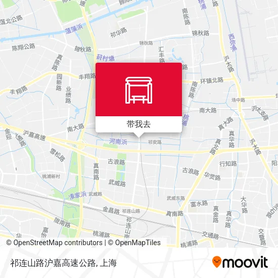 祁连山路沪嘉高速公路地图