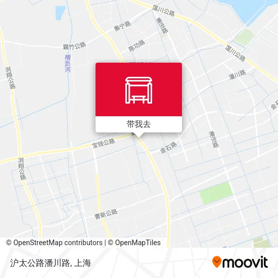 沪太公路潘川路地图
