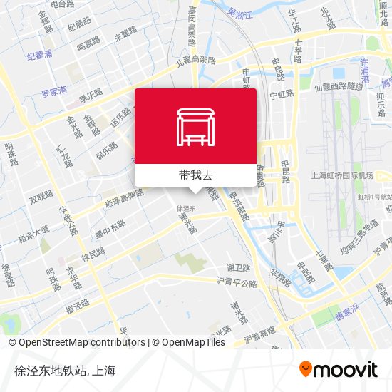 徐泾东地铁站地图